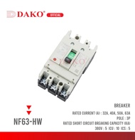 DAKO เบรกเกอร์ MCCB 3P 32A 40A 50A 63A NF63-HW