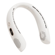 Sharp พัดลมคล้องคอ พัดลมพกพา พัดลมห้อยคอ 4000mAh พัดลมระบายความร้อน 4000mAh ชาร์จUSB ปรับลมได้ 3 ระด