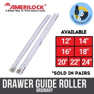 Amerilock Drawer Guide Roller Type Drawer Slide 12" 14" 16" 18" 20" 22" 24"