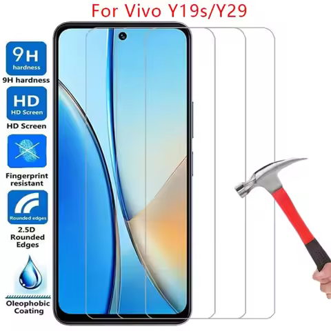 3 Pcs screen protector for vivo y19s y29 protective tempered glass on vivoy19s vivoy29 y 19 s 19s 29