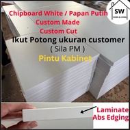 SW Papan chipboard Custom Papan kabinet pintu tebal 16mm Melamine surface chipboard direct kilang Cu
