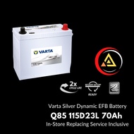 Varta Car Battery Silver Dynamic EFB Q85/115D23L 70AH CCA - 660Amps