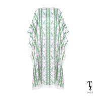 TandT - CHILDLIKE Dress MAMA’S BEQUEST PRINTED LACE TRIMMED PARKA DRESS เดรสทรงพาร์ก้า คอปาด ผ้าซาติ