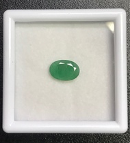 มรกต 1.69cts 10.1x6.9x3.5mm รูปไข่ คุณภาพดี ธรรมชาติ 100% Emerald 1.69cts 10.1x6.9x3.5mm oval shape 