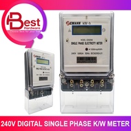 BEST HARDWARE  - EMANN EDS2560 5/60A SINGLE PHASE DIGITAL KWH METER HOUSE ENERGY KILOWATT HOUR METER