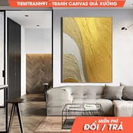 Wall painting, Gold Minimalist Abstract Painting 3D Gold Abstract Painting White Abstract Painting G