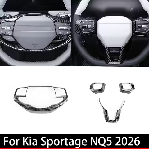 US For Kia NQ5 2026/EV6 2026 /EV3/EV4/K4 Car Tuning Carbon Fiber Steering Wheel /GT Steering Wheel B