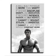 HTQFDC Arnold Schwarzenegger Poster Bodybuilding Age Canvas Art Poster and Wall Art Picture Print Mo