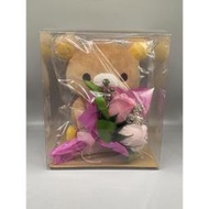 日本正版 稀有 拉拉熊 捧花 懶懶熊 懶熊 花束 花朵 花 禮盒 玫瑰 情人節 送禮 收藏 絕版 禮物