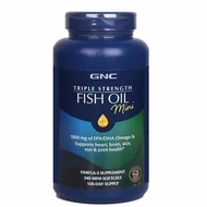美國GNC mini fish oil三倍功效5X五倍純凈深海魚油迷你小顆粒新款膠囊成人