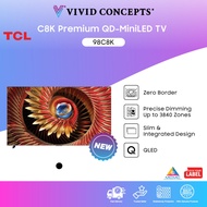 [New Arrival] Malaysia Set TCL TV C8K Premium QD-MiniLED TV 85" | 98"