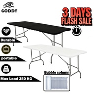 WTHB 4FT 6FT Foldable Table Protable Meja Lipat Heavy Duty Banquet Table Folding Table Meja Makan Ev