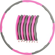 Hula Hoop, Weighted Hula Hoops for Fitness Folding 1 kg (2.2lbs) Adjustable Width 48-88cm (26.8-34.6