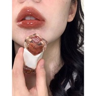 Mistine Thai Style Milk Coffee Lip Freeze Mirror Lip Glaze J06 Beauty Decoration Lipstick 01 Glossy 