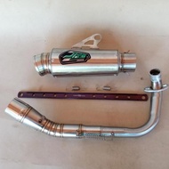 free breket penyangga knalpot racing jrm matic beat mio pcx aerox