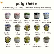POLI Poly Sheen by Pomne Craft - PREMIUM Polyester Poly Poly Knitting Yarn Polyester Yarn Poly Yarn 