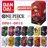 Bandai Booster Box One Piece OP01 OP05 OP09 OP11 OP12 OP13 Tcg Collection Gifts for Friends