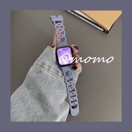 iWatch Strap For iWatch Ultra Series 9 8 7 6 5 4 3 2 49mm 45mm 41mm 44mm 38mm 42mm Soft Silicone iWa