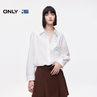 เสื้อแขนยาวหลวมปลายกระดิ่ง พร้อมกระเป๋าปัก NBA