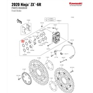 ASLI ORIGINAL KAWASAKI 🟥NO-43049 ZX6/ZX636 2015-2024 FRONT CALIPER ORING
