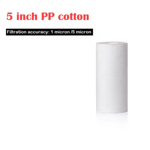 Household Water Purifier 5 inch PP Cotton Filter 1/5 Micron Sediment Water Replacement Cartridge RO 
