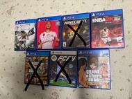 PS4 Games Bundle: GTA Trilogy, FC24, FIFA 20, NBA 2K16, Minecraft, AC4