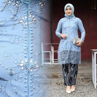 Setelan kebaya wisuda modern hijab remaja style modis Tile payet high quality terbaru / Kebaya encim