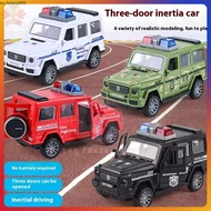 Pull Back Ambulance Police Car Toy with Working Doors - Educational Rescue Vehicle for Kids