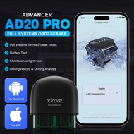 XTOOL AD20 AD20PRO Full Diagnostic Bluetooth OBD2 Scanner Multi System Scan Tool