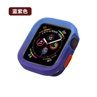 New Two-Color Watch Case Suitable for apple Watch apple watch4-9 Protective Case TPU Silicone Protective Case Shock-resistant Collision-resistant Case