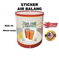 STICKER AIR BALANG A3 A4 KALIS AIR | NAGA | JAGUNG | SIRAP BANDUNG | TEH BUNGA | SIRAP SELASIH | ANG