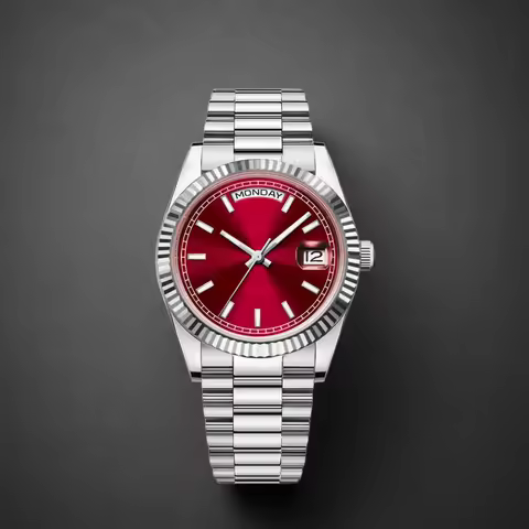 Custom Logo Diy 36/39MM Dial Automatic Mechanical Watches For Man Week Date Type Sapphire Luxury Wat
