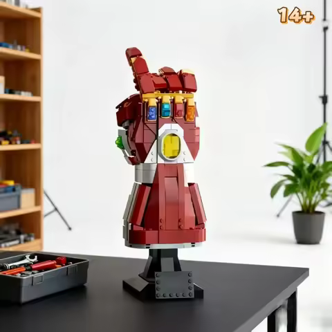 2026 New 675Pcs 76223 Iron Heroes Nano Gloves Model Holiday & Birthday Gifts