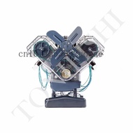 Mini Engine Model, V8 Simulated Eight Cylinder Engine, DIY Assembled Toy Car Model Engine