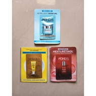 Pond's Serum Sachet Sample Size 2g 2g Ultra Light Biome - UV Hydrating Sunscreen Gel - Age Miracle H