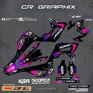 DECAL CRF 150 L SUPER GLOSSY DOFF FULL BODY DESIGN ONEONENINE BY HALUXCY DECAL KLX WR ONE ONE NINE