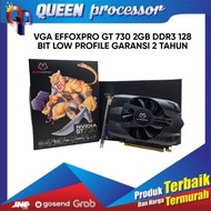 VGA EFFOXPRO GT 730 2GB DDR3 128 BIT LOW PROFILE 2 YEAR WARRANTY