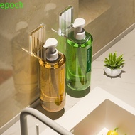 EPOCH Shampoo Bottle Holder, Wall Mounted Stainless Steel Shower Gel Bottle Rack, Cleaning Detergent Rack Black/Grey/White Non-rust Adjustable Hand Soap Wall Hanger Bathroom
