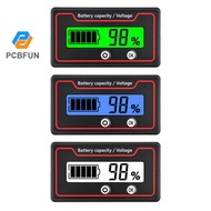 Pcbfun Battery Capacity Monitor 9-120v Battery Meter 12v 24v 48v Battery Power Percentage Voltage In