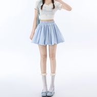 YISOF | Yellow Flared Skirt Short Skirt