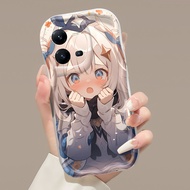 HP VIVO V25 5G V25E V21E Y73 2020 Phone Case 2D Cute Pattern Phone Case Anti-drop Soft Shell Silica 