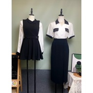 2hand Korean shirt/2hand short camisole dress Set
