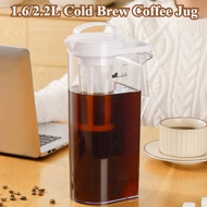 1.6/2.2L Cold Brew Coffee Jug Cold Brew Coffee Maker Cold Brew Plastic Juice Kettle  Summer Teapot