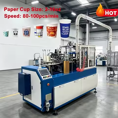 Ice Cream Cup Maker Small Paper Cup Maker Medium Speed 60 80pcs min Space Saving Design Customized 3