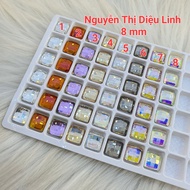 8mm square block stone [ K9 ]
