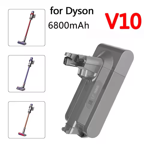 25.2v For Dyson V10 Replacement Battery 25.2V 6800mAh SV12 Absolute V10 Fluffy Cyclone V10 Battery V