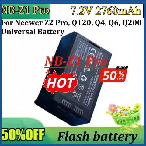 For Neewer Z2 Pro, Q120, Q4, Q6, Q200 7.2V 2760mAh High-Capacity Universal Battery New NB-Z1 Pro Rep