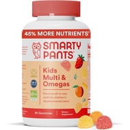 SmartyPants Kids Multivitamin 90 Gummies: Omega 3 Fish Oil (EPA/DHA), Vitamin D3, C, Vitamin B12, B6