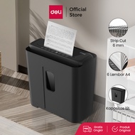 Deli Paper Shredder / Mesin Penghancur Kertas 6 Lembar Kapasitas 12 Liter ET102SC