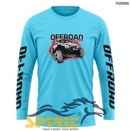 BAJU KAOS OFFROAD JEEP 4X4TShirt-KAOS DISTRO GAMBAR MOBIL OFFROAD  ADVENTURE JEEP LENGAN PANJANG 100